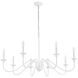 Rohan 8 Light 42 inch White Chandelier Ceiling Light