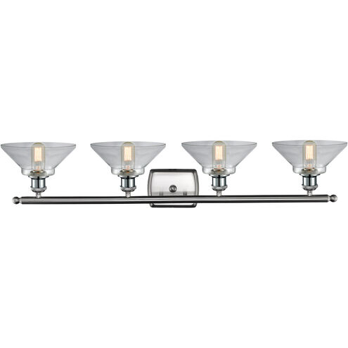 Ballston Orwell LED 36 inch Brushed Satin Nickel Bath Vanity Light Wall Light in Clear Glass, Ballston