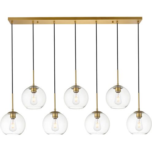 Huntington 7 Light 8 inch Brass Pendant Ceiling Light