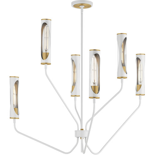 Regent LED 36 inch Light French Gray and Natural Aged Brass Multi-Tier Chandelier Ceiling Light