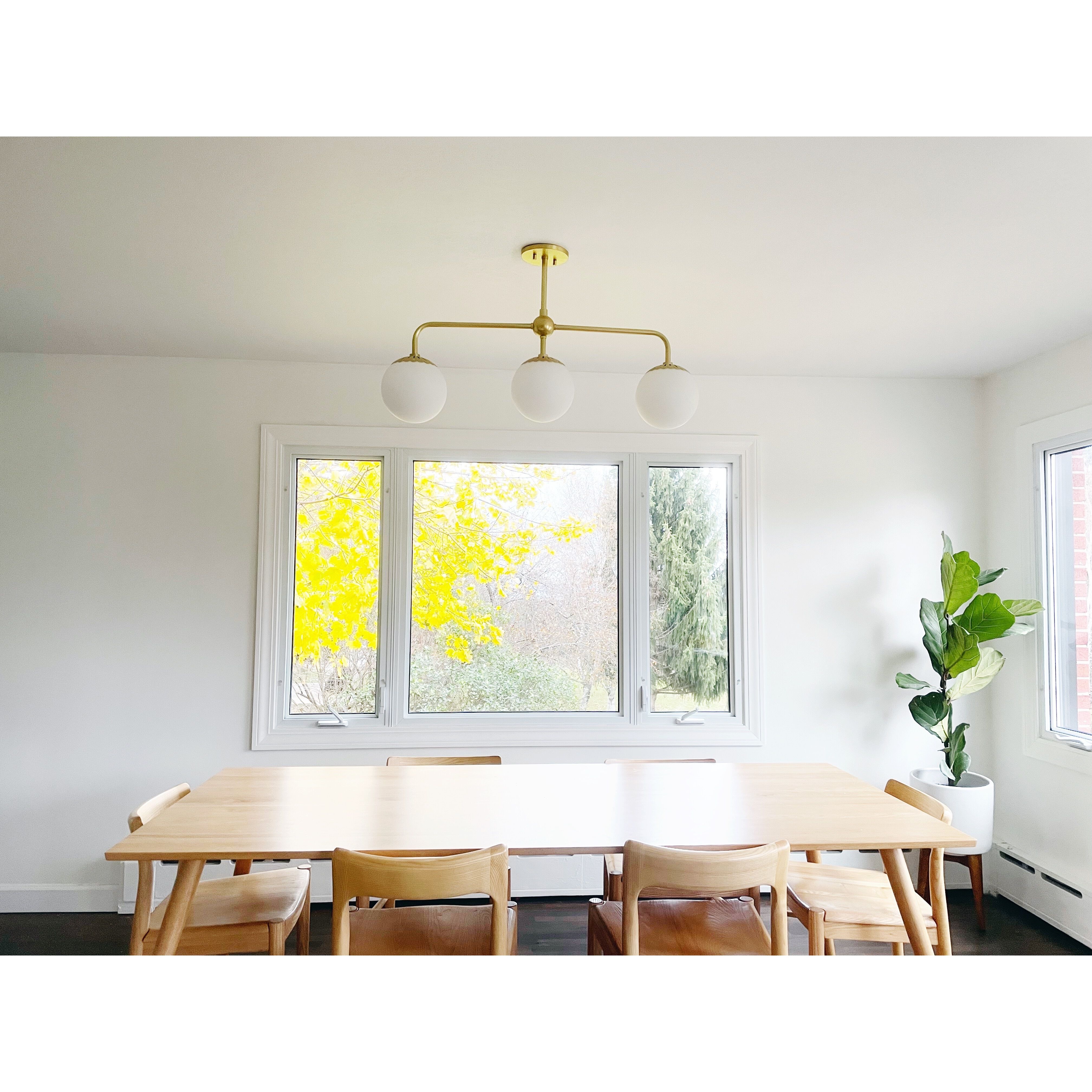 Paige 3 Light 37 inch Aged Brass Pendant Ceiling Light