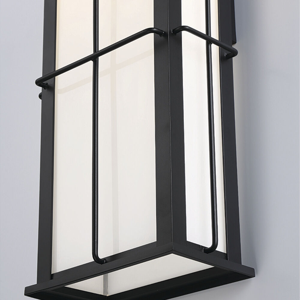 Bensa LED 14.75 inch Black Outdoor Wall Sconce