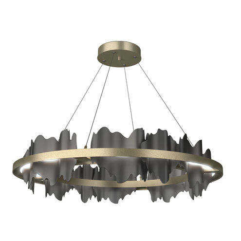 Hildene LED 38 inch Soft Gold and Black Pendant Ceiling Light in Soft Gold/Black, Circular