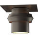 Twilight 1 Light 9 inch Coastal Dark Smoke Outdoor Semi-Flush