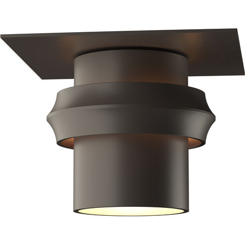 Twilight 1 Light 9 inch Coastal Dark Smoke Outdoor Semi-Flush