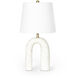 Slinkly 21.5 inch 150.00 watt White Table Lamp Portable Light