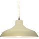 Radiance LED 13.5 inch Vanilla Gloss and Brushed Nickel Pendant Ceiling Light