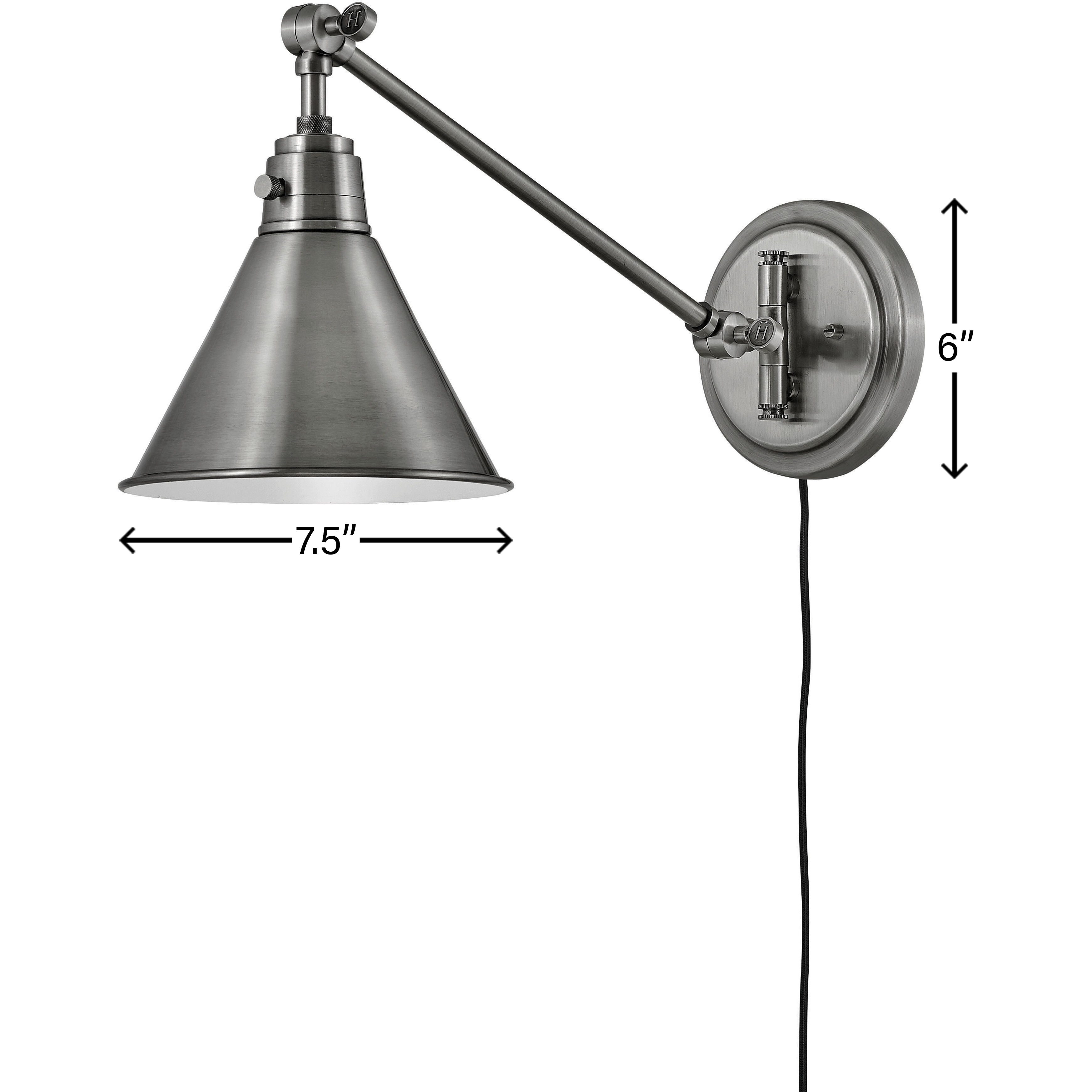 Antique nickel sconce hotsell