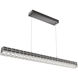 Asscher LED Graphite Linear Pendant Ceiling Light