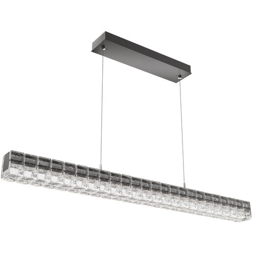 Asscher LED Graphite Linear Pendant Ceiling Light