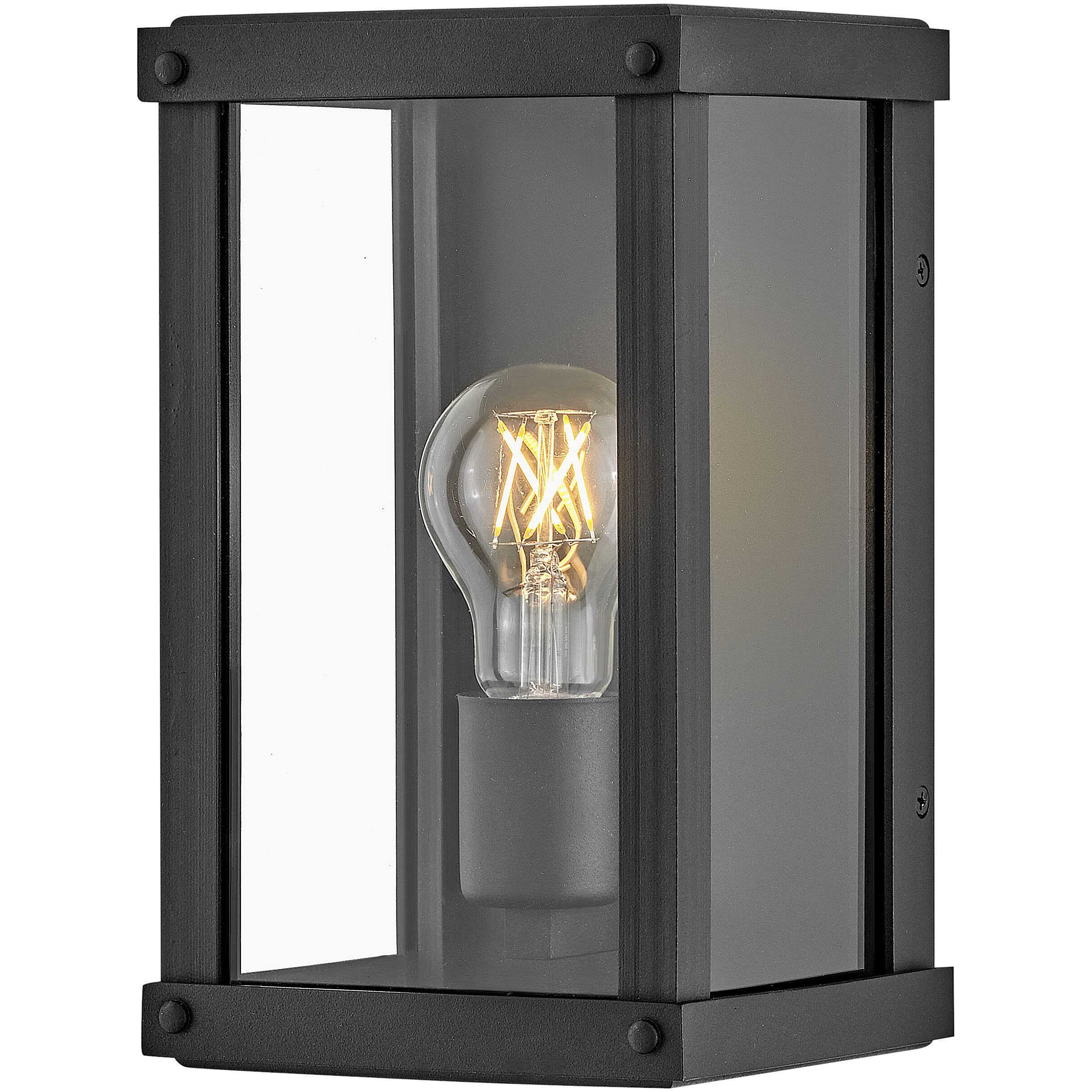 Beckham Outdoor Wall Mount Lantern in Museum Black