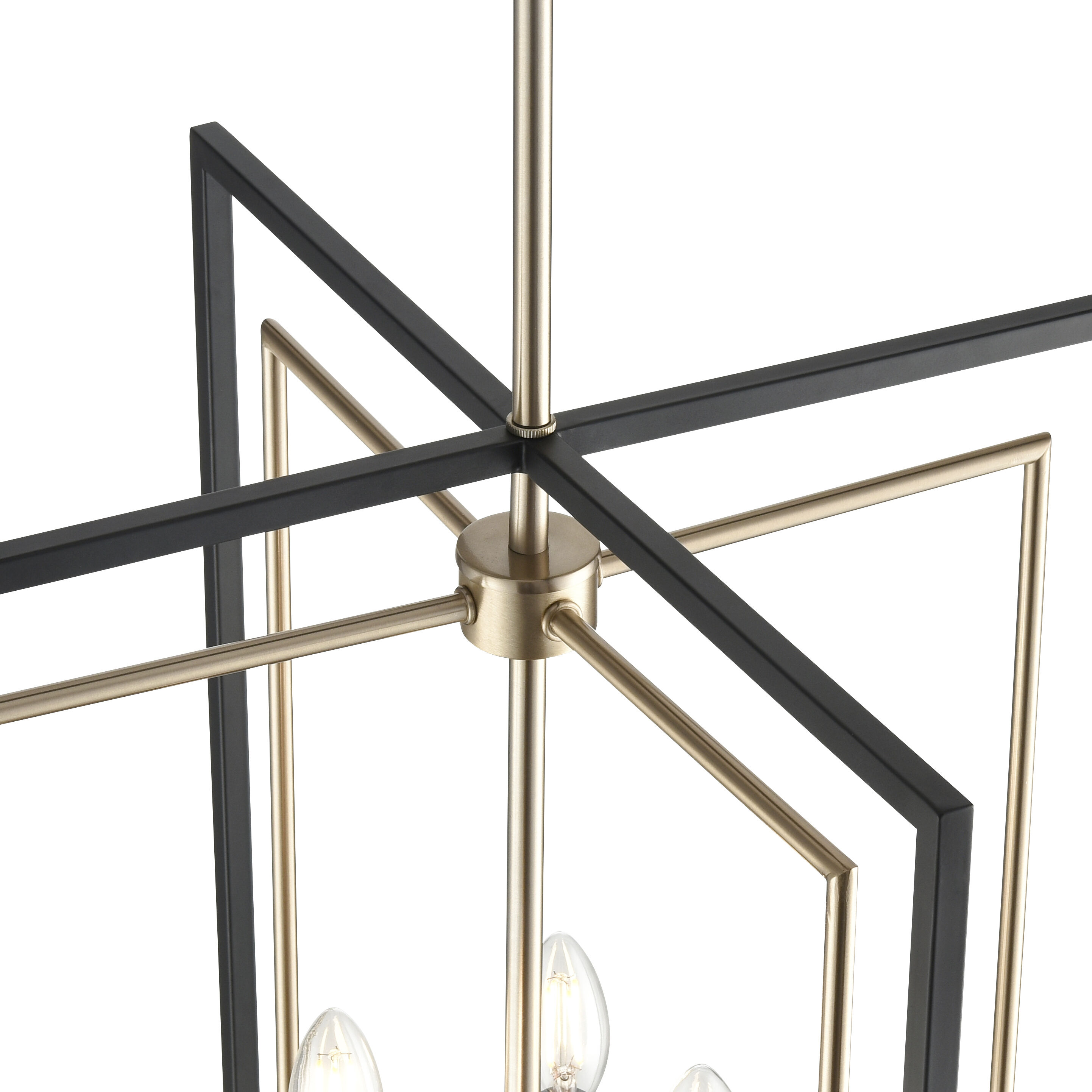Noelle 8 Light 20 inch Matte Black/Modern Gold Pendant Ceiling Light