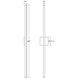 Stix LED 0.75 inch Bright Satin Aluminum Vanity Light Wall Light