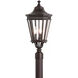 Cotswold Lane 3 Light 9.50 inch Post Light & Accessory