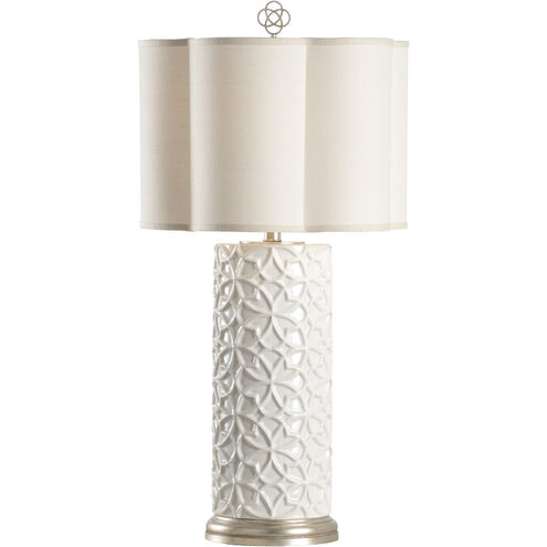 Biltmore 32 inch 100 watt Snow White Glaze Table Lamp Portable Light