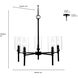 Chastine 5 Light 22 inch Brushed Nickel Chandelier Ceiling Light