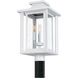 Wakefield 3 Light 19 inch White Lustre Outdoor Post Lantern