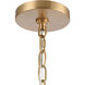 Emmett 4 Light 17 inch Brushed Gold Pendant Ceiling Light