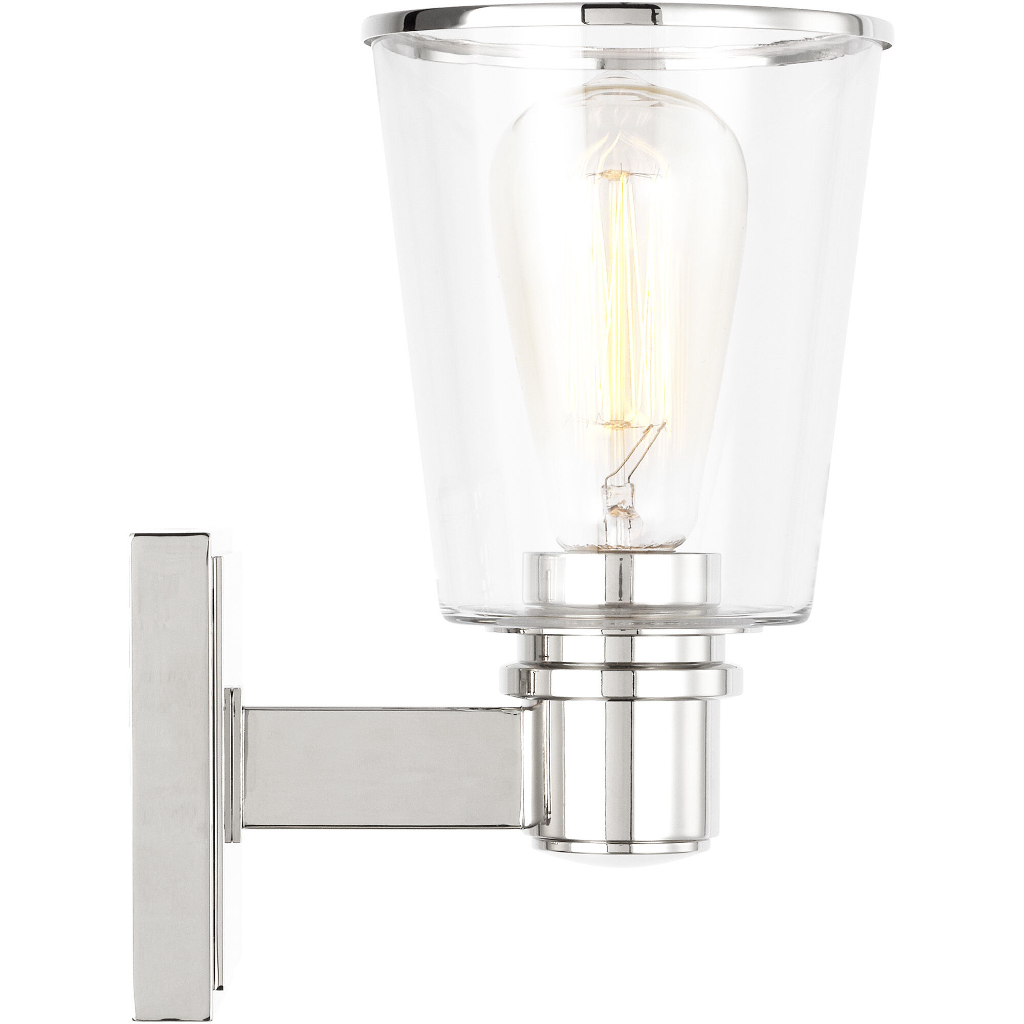 C&M by Chapman & Myers Alessa 1 Light 5 inch Polished Nickel Bath Vanity Wall Sconce Wall Light