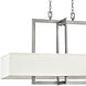 Hampton 4 Light 42 inch Antique Nickel Indoor Linear Chandelier Ceiling Light