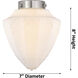 Franklin Restoration Bullet LED 7 inch Polished Chrome Mini Pendant Ceiling Light in Seedy