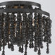 Poppy 3 Light 15 inch Matte Black Semi Flush Ceiling Light