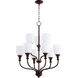 Richmond 9 Light 26 inch Oiled Bronze Chandelier Ceiling Light