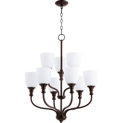 Richmond 9 Light 26 inch Oiled Bronze Chandelier Ceiling Light