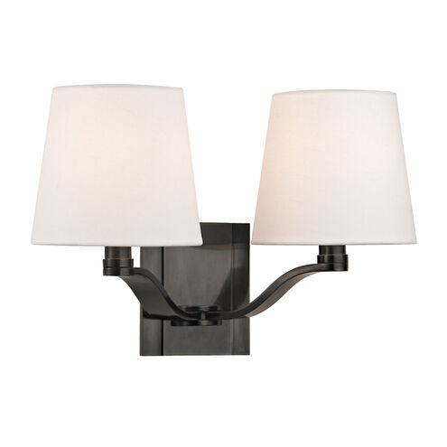 Clayton 2 Light 14 inch Old Bronze Wall Sconce Wall Light