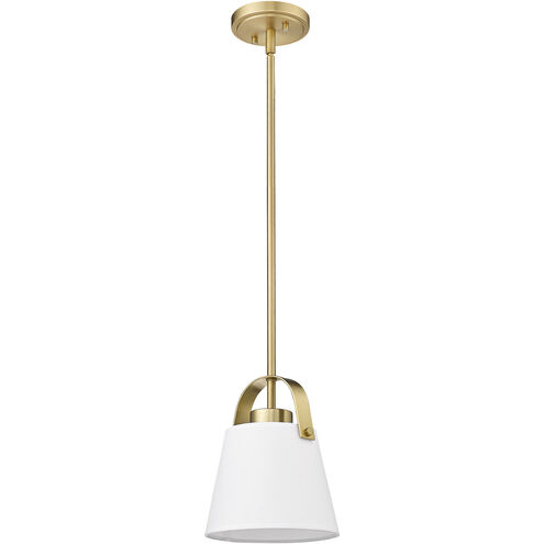 Z-Studio 1 Light 8 inch Heritage Brass Pendant Ceiling Light