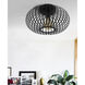 Ivy 1 Light 15.5 inch Black Flush Mount Ceiling Light