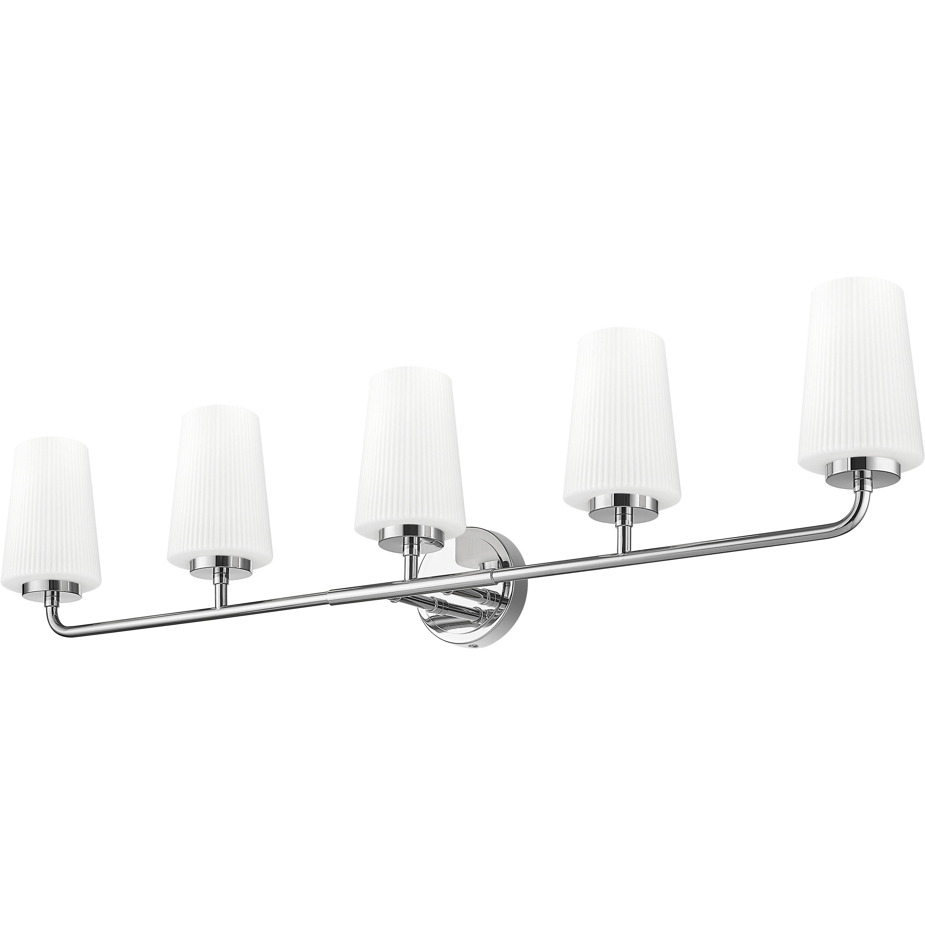 Montford 5 Light 40 inch Chrome Bath Vanity Light Wall Light