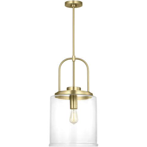 Anders 1 Light 14 inch Satin Brass Pendant Ceiling Light