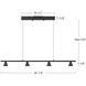 Dune LED 36.88 inch Black Linear Pendant Ceiling Light