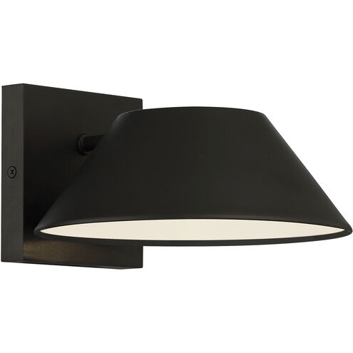 Solano 1 Light 6 inch Black Outdoor Wall Sconce