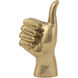 Thumbs Up Antique Brass Decorative Object