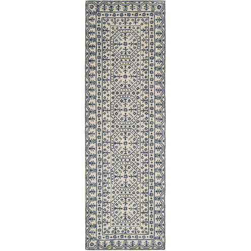Hendrick 144 X 36 inch Blue Rug, Runner