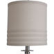 Signature 33 inch 60 watt Majestic and Brushed Steel Table Lamp Portable Light