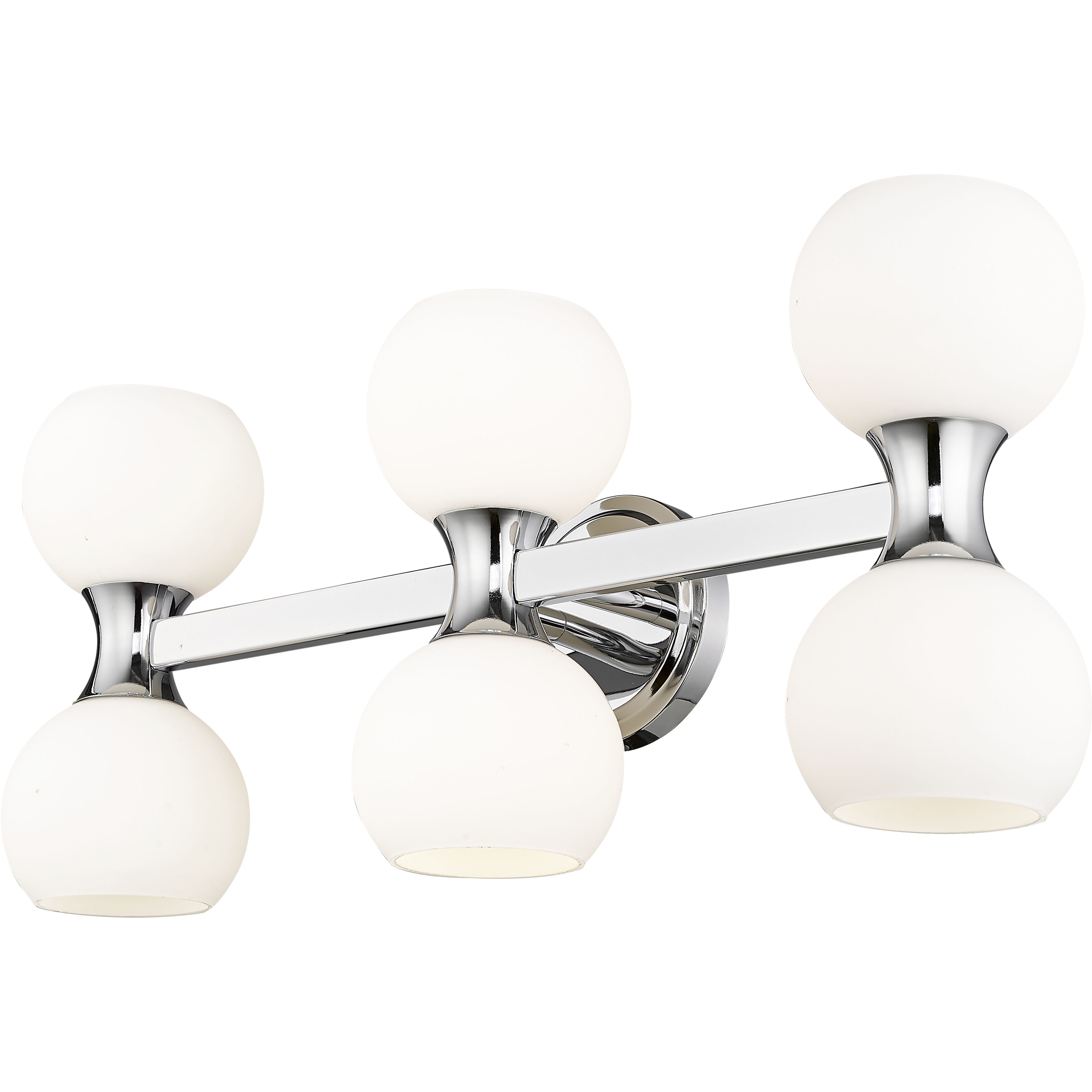 Artemis 6 Light 25 inch Chrome Vanity Wall Light