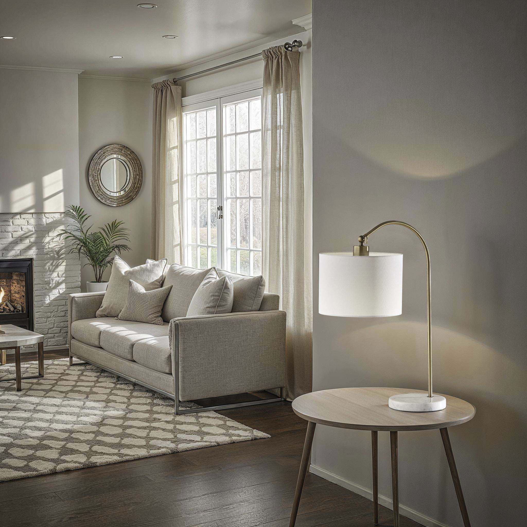 Meredith 23.5 inch 60.00 watt Antique Brass Table Lamp Portable Light