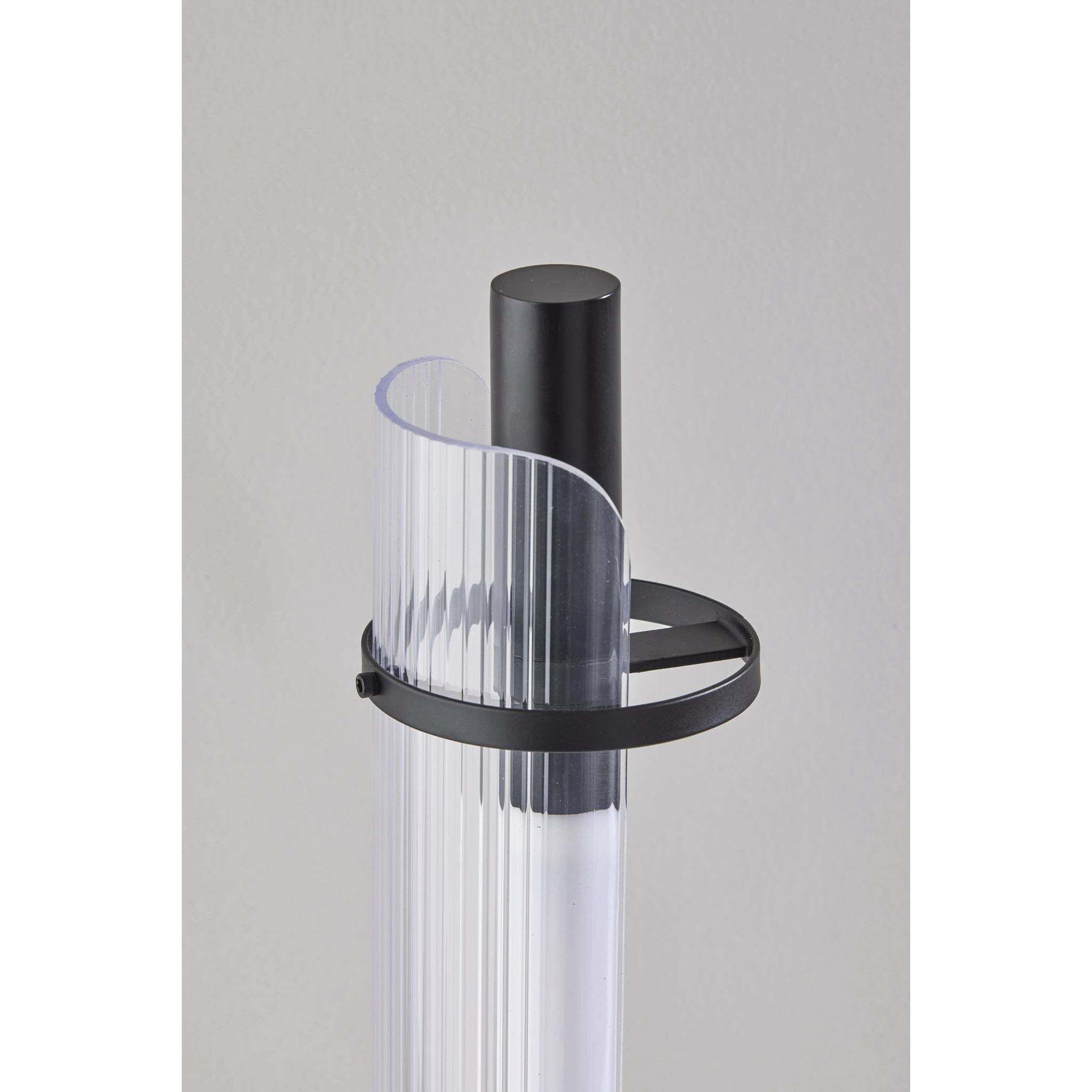 Flair 27 inch 8.00 watt Black / Antique Brass Accents Table Lamp Portable Light, ADS360