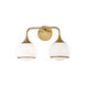Reese 2 Light 17 inch Aged Brass Wall Sconce Wall Light