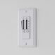 Jovie 52 LED 52 inch Brushed Steel with Silver/American Walnut reversible blades Indoor/Outdoor Ceiling Fan