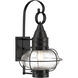 Classic Onion 1 Light 18.5 inch Black Outdoor Sconce