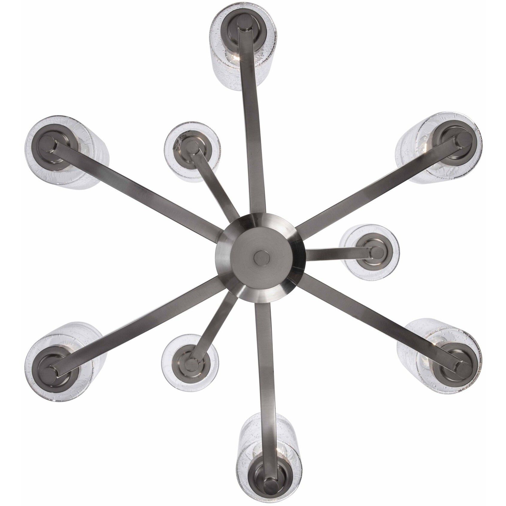 Mod Pod 9 Light 29 inch Brushed Nickel Chandelier Ceiling Light