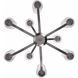 Mod Pod 9 Light 29 inch Brushed Nickel Chandelier Ceiling Light