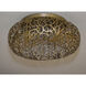 Arabesque LED 18 inch Golden Silver Flush Mount Ceiling Light