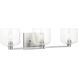 Drew & Jonathan Lochdale 3 Light 24.25 inch Brushed Nickel Vanity Light Wall Light, Large