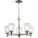 Jackson 5 Light 22 inch Brushed Nickel Chandelier Ceiling Light in Incandescent