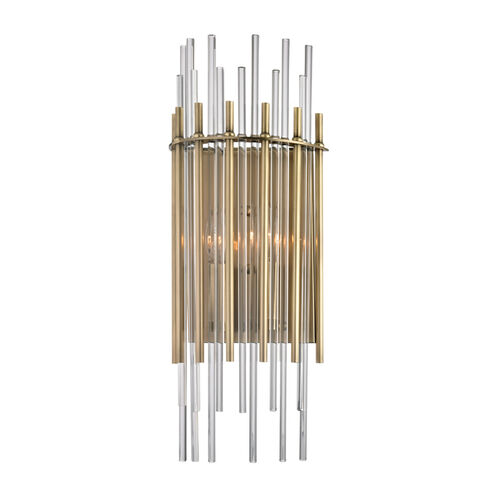 Wallis 2 Light 8 inch Aged Brass ADA Wall Sconce Wall Light